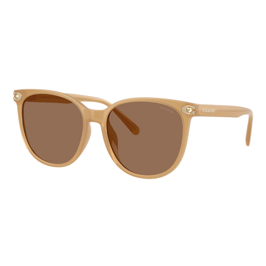 Coach Women's Embedded Signature Round Sunglasses