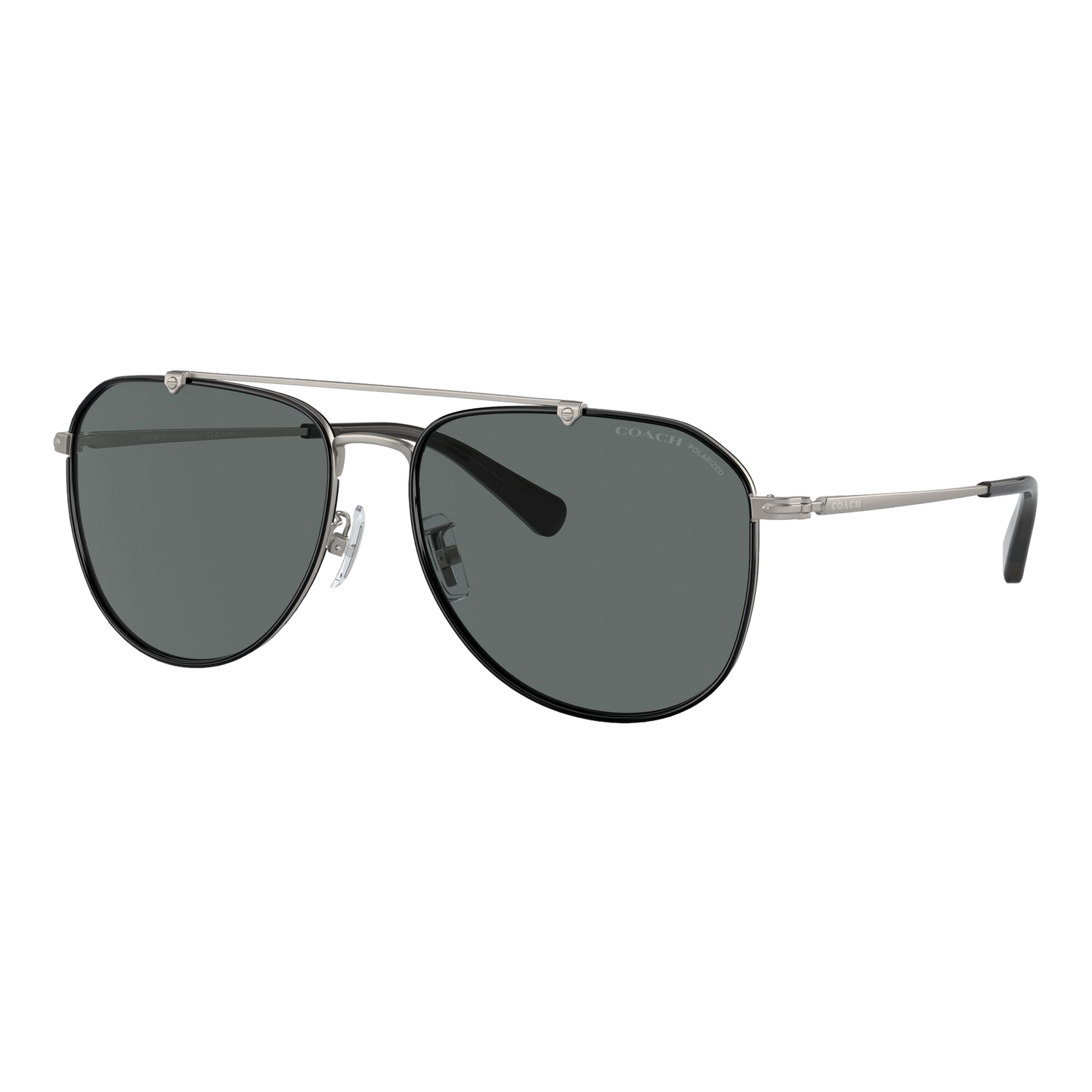 Coach Polarized Metal Windsor Pilot Sunglasses