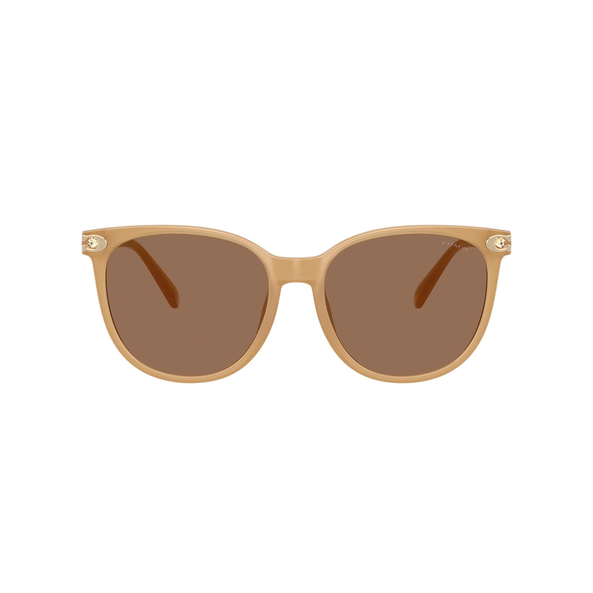 Coach Women's Embedded Signature Round Sunglasses