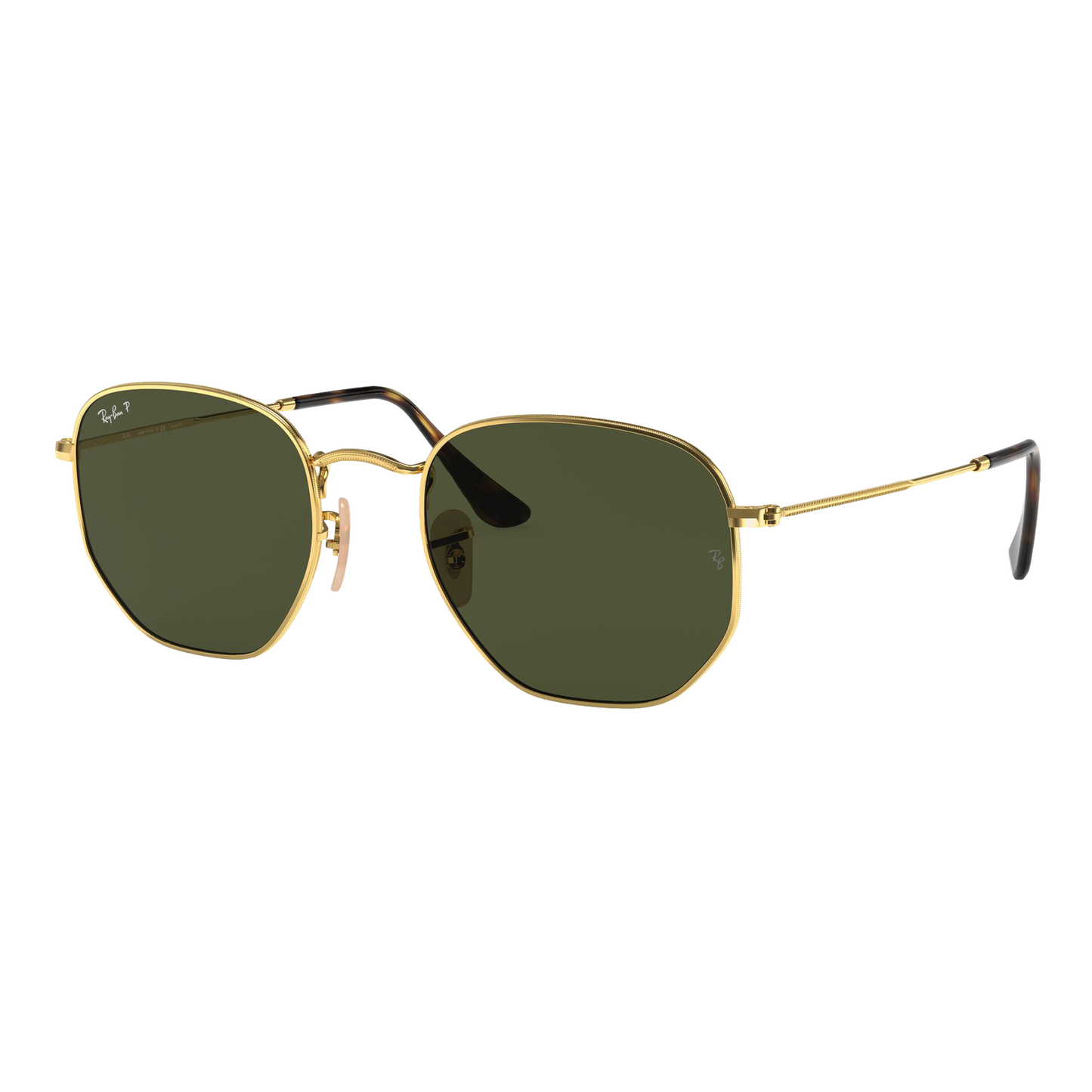 Ray-Ban Polarized Hexagonal Flat Lens Sunglasses