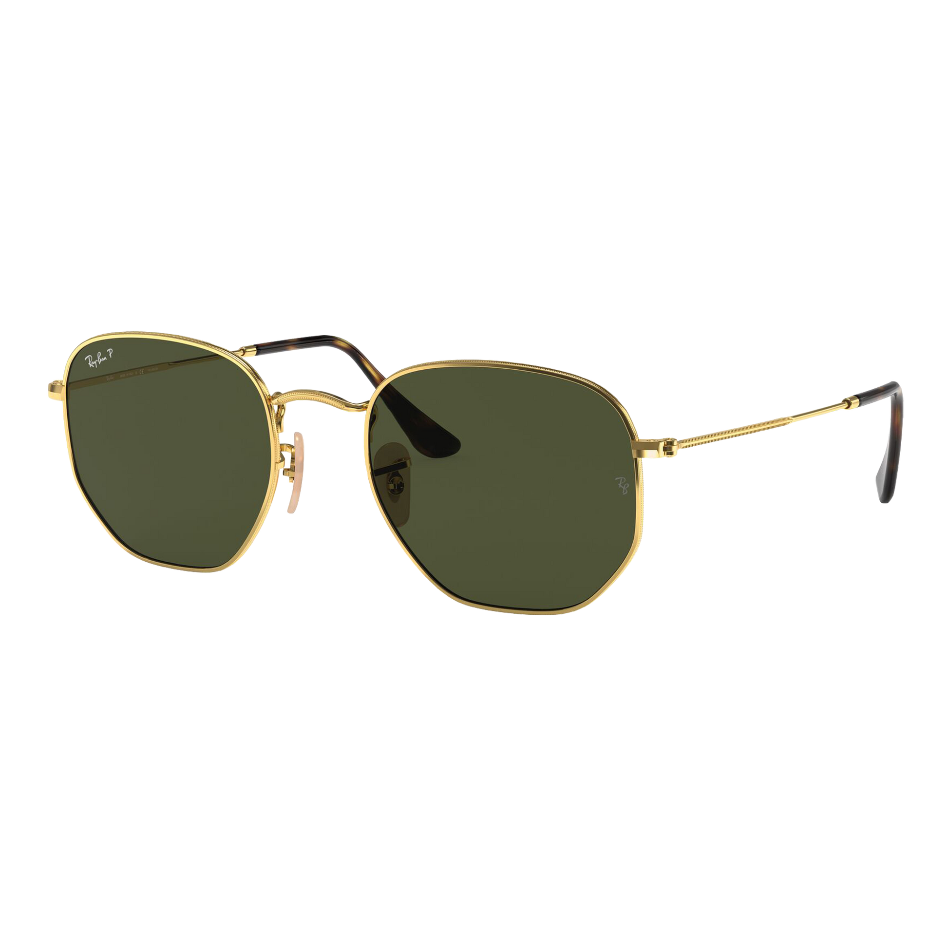 Ray-Ban Polarized Hexagonal Flat Lens Sunglasses