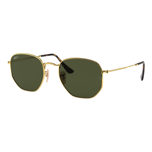 Ray-Ban Polarized Hexagonal Flat Lens Sunglasses