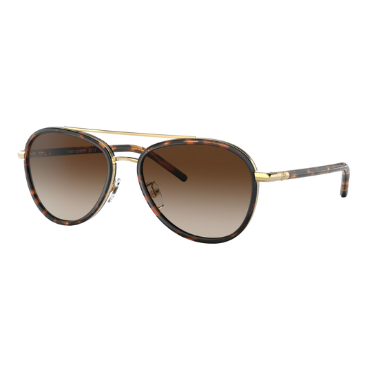 Tory Burch Women's Eleanor Pilot Sunglasses