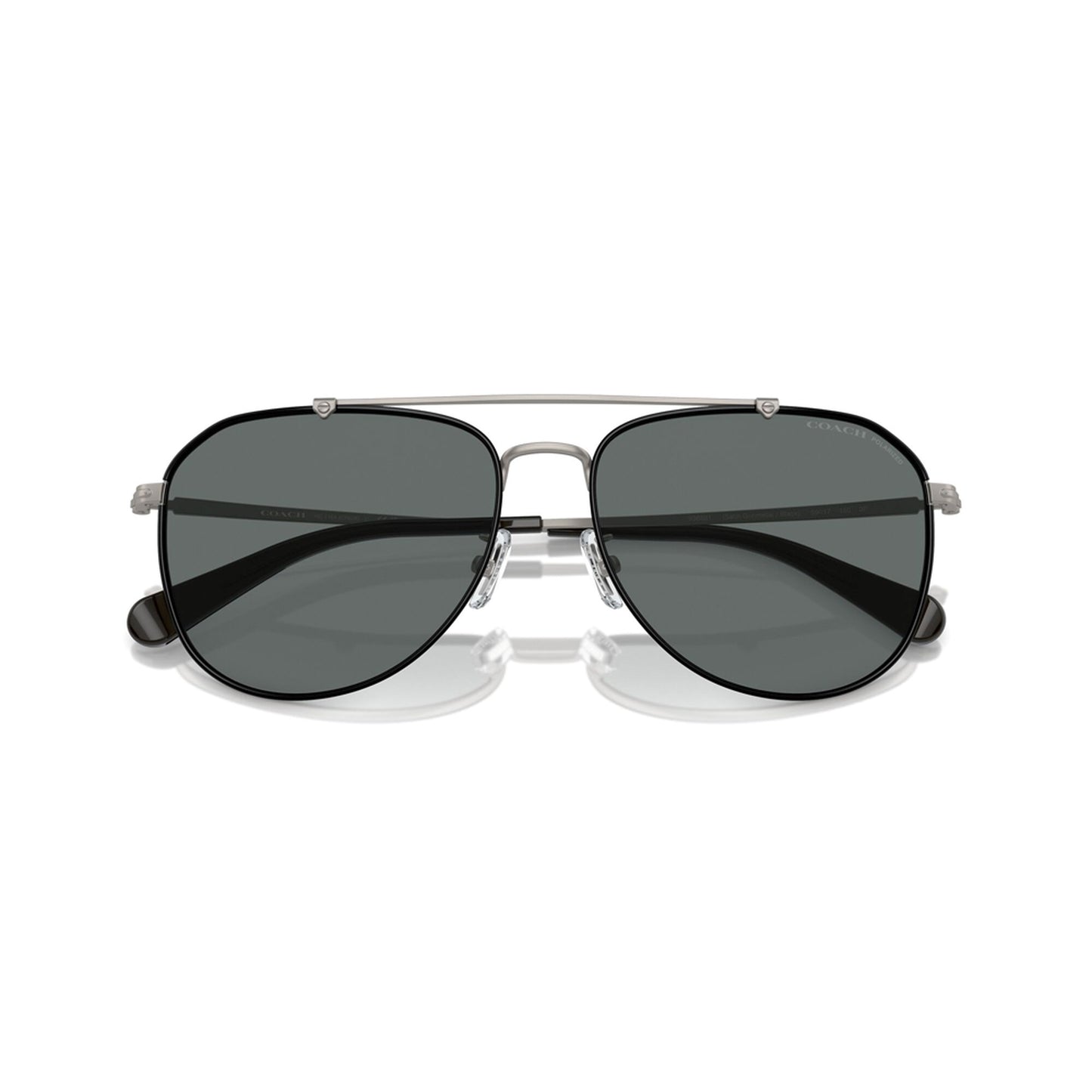 Coach Polarized Metal Windsor Pilot Sunglasses