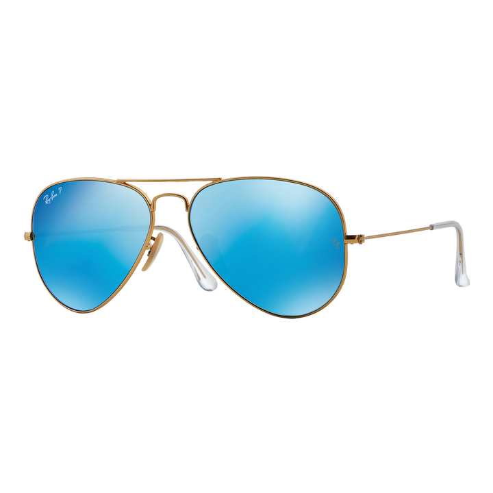 Ray-Ban Polarized Aviator Flash Lens Sunglasses