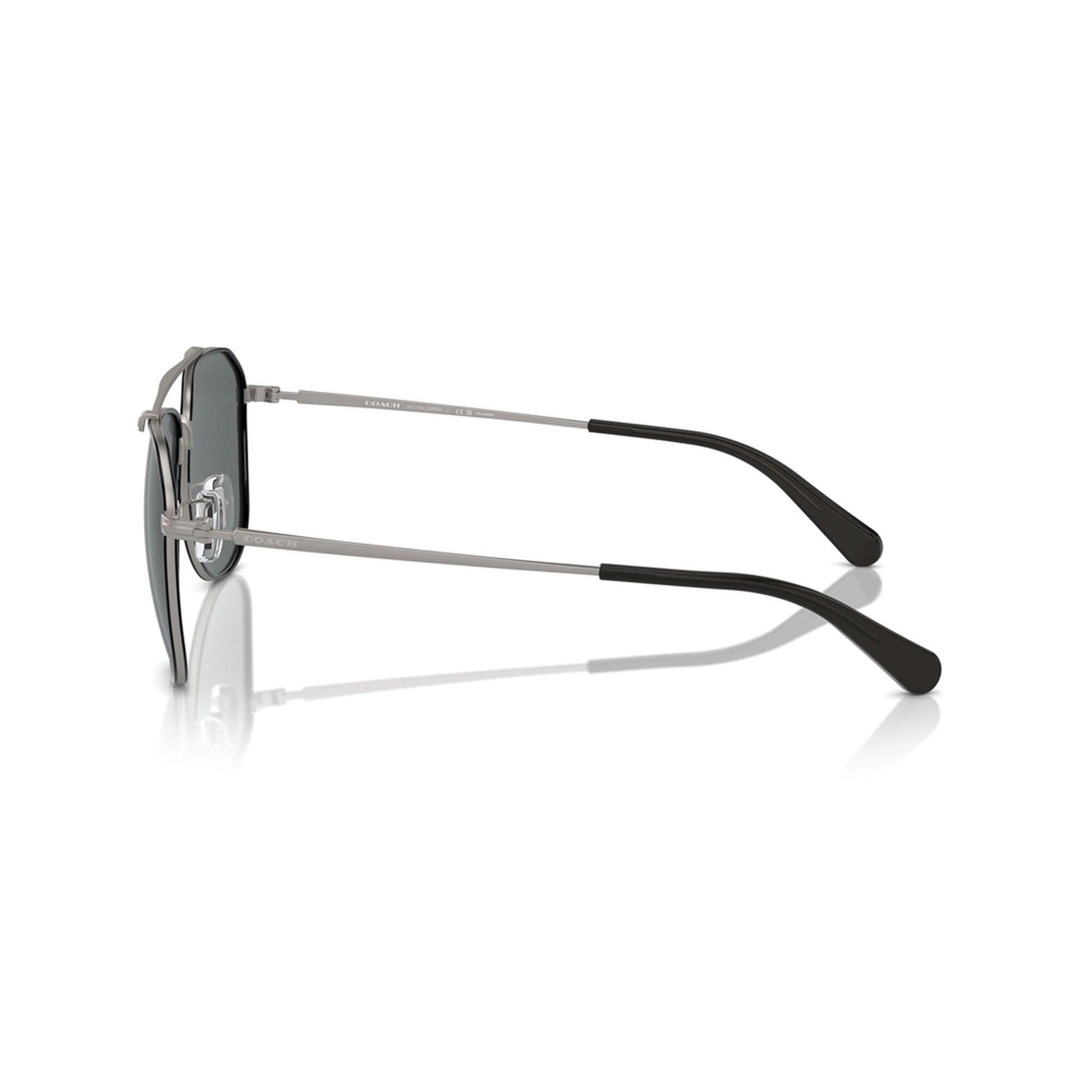 Coach Polarized Metal Windsor Pilot Sunglasses
