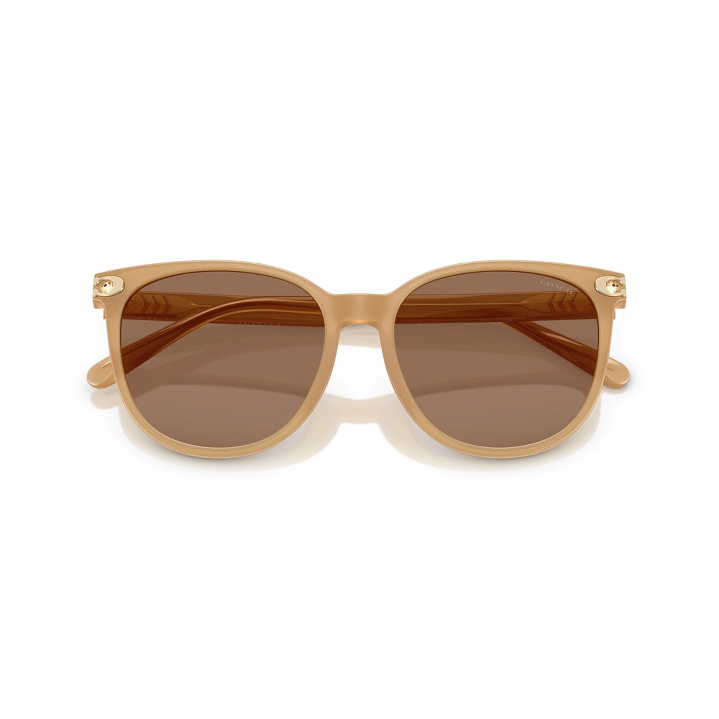 Coach Women's Embedded Signature Round Sunglasses