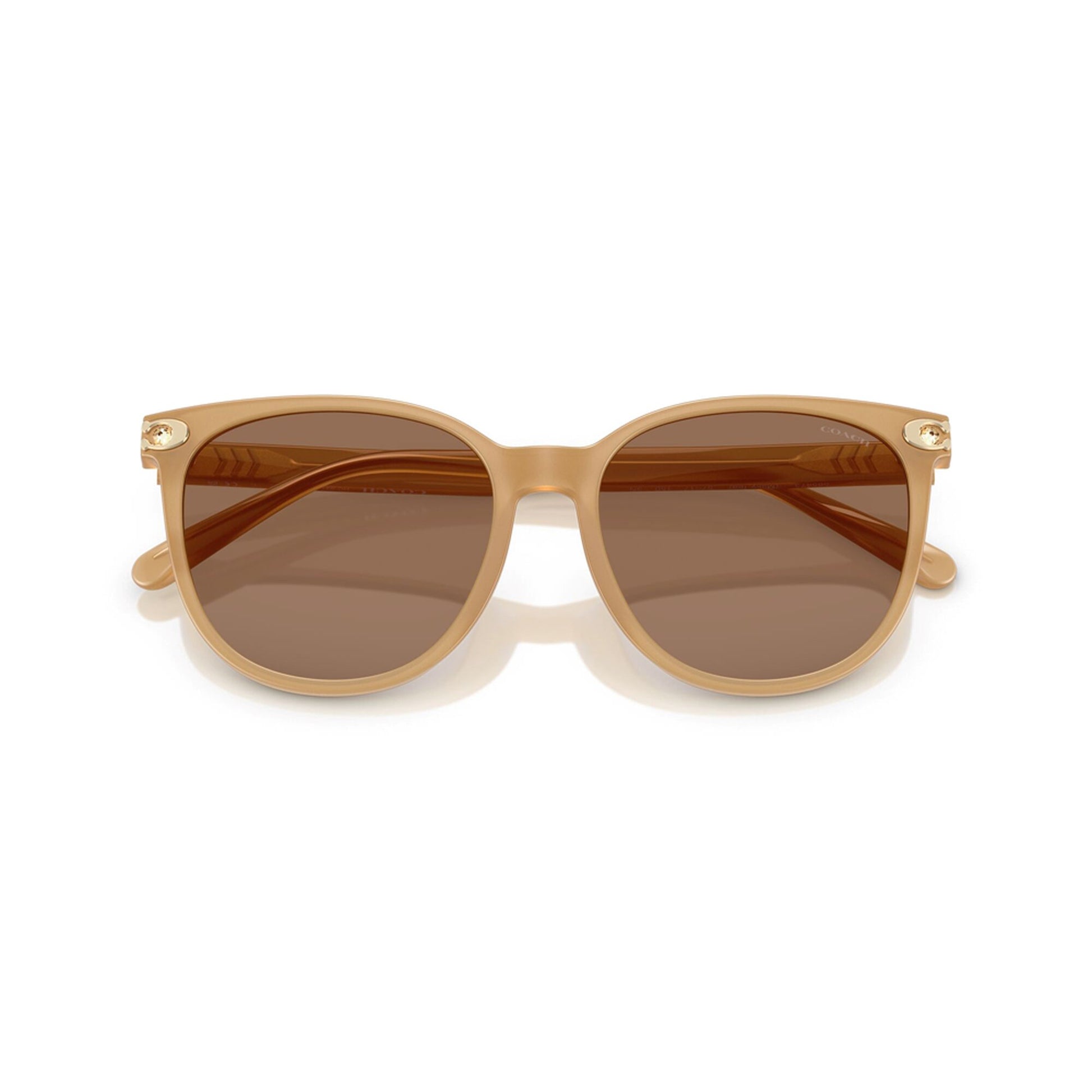 Coach Women's Embedded Signature Round Sunglasses